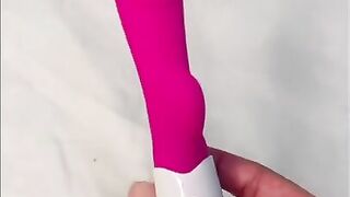 perfect small tits full of slime???? I cum with my new toy