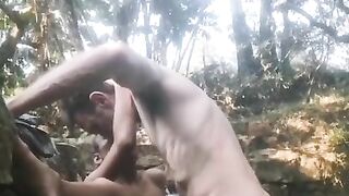 20 year old Indian teen fucking stepdaddy at the waterfall