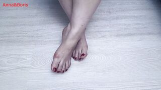 I show my beautiful and soft feet in the new take video.