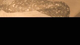 Cheating wife in bed horny whilst husband away wakes up during night sneaks into step son bed fucks him dont cum in me