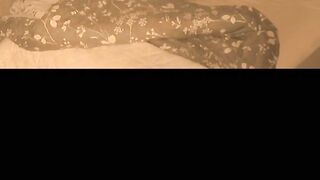 Cheating wife in bed horny whilst husband away wakes up during night sneaks into step son bed fucks him dont cum in me