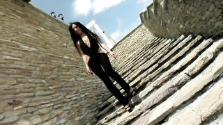 Alisha Sweet EURO Anal Creampie with Lauro Giotto Outdoor, Brunette, Natural, Small tits, Horny as Fuck, InternalTease#1