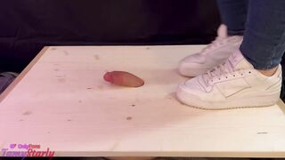 Sneakers Cock Crush & Post Cum Treatment with Penis Board