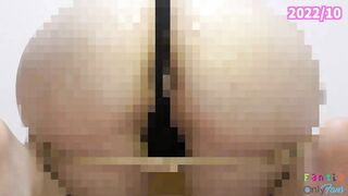 【フェラASMR】ミニスカTバックナースのジュポジュポフェラ【後ろアングル】Japanese Hentai 素人 アナル コスプレ デカ尻 個人撮影 フェラチオ