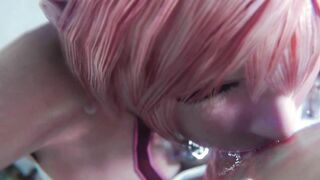 Final Fantasy - Serah Farron Sloppy Blowjob Deepthroat & Cum (Sound)