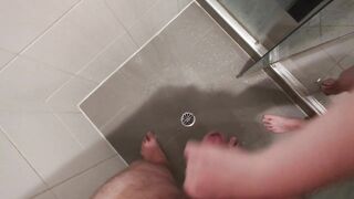 Girlfriend giving me a handjob in morning shower ????????????