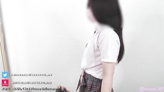 高身長制服女子の騎乗位気持ち良すぎてたっぷり中出し　日本人/JK/制服/コスプレ/騎乗位/セックス　Japanese School Girl Sex