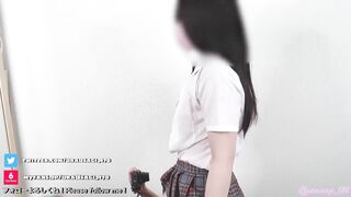 高身長制服女子の騎乗位気持ち良すぎてたっぷり中出し　日本人/JK/制服/コスプレ/騎乗位/セックス　Japanese School Girl Sex