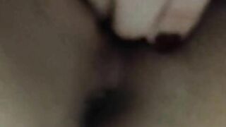 Homemade masturbation and passionate orgasm close up