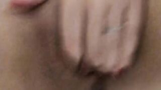 Homemade masturbation and passionate orgasm close up