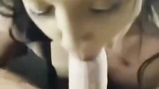 Big tits amateur deep throat and titty fuck