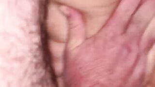 Cum shot on wife’s pussy