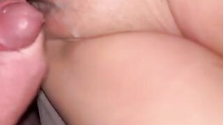 Cum shot on wife’s pussy