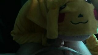 sexy pikachu makes a passionate deep blowjob