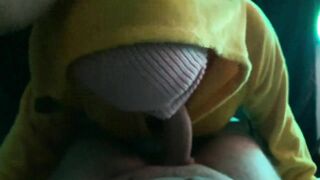 sexy pikachu makes a passionate deep blowjob