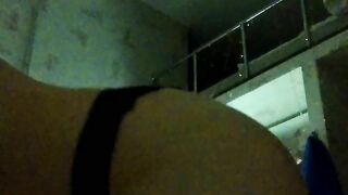 Evening homemade beautiful masturbation with a gentle orgasm