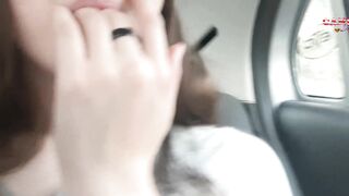 HORNY TEEN MASTURBATES IN REAL PUBLIC UBER