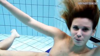 Swimming pool swimmer Russian babe Monica