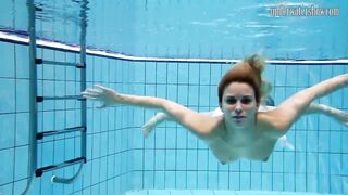 Swimming pool swimmer Russian babe Monica