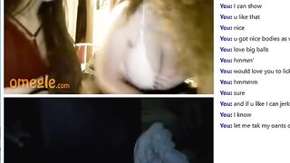 Omegle White Females Suck on Tits and Love Big Balls