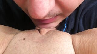 I made a video of him Licking my Pussy - (Cunnilingus Orgasm Close up)