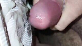 Step Mom caught Step Son jerking off and help him cum REALLY QUICKLY on her panties