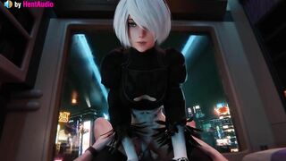 2B Vaginal Cowgirl (Nier Automata 3d animation with sound)