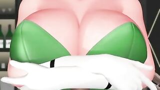 Asuna Ichinose Playboy Boob Job Hentai Blue Archive MMD 3D Big Tits Creampie Dark Green Clothes