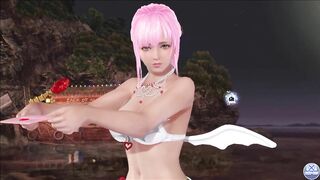 Dead or Alive Xtreme Venus Vacation Fiona Valentine's Day Pose Cards Fanservice Appreciation