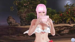 Dead or Alive Xtreme Venus Vacation Fiona Valentine's Day Pose Cards Fanservice Appreciation