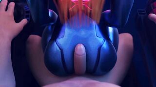 Metroid - Samus Aran Creampied Through Her Suit (Animation with Sound)