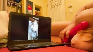 CREAMY GINGER masturbates and talks dirty to BBC porn