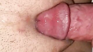 Wife pussy rub and cum