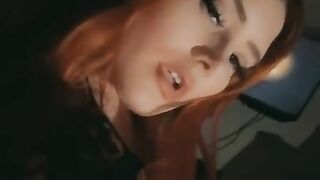 SOLO Redhead rubs pussy until she orgasms