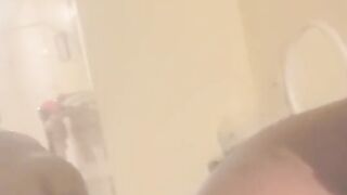 SEXY EBONY SLUT TWERKING PHAT ASS IN FRONT OF MIRROR