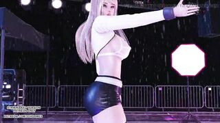 MMD Solar - Spit it out Ahri Evelyn Seraphine Sexy Kpop Dance 4K