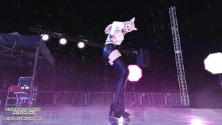 MMD Solar - Spit it out Ahri Evelyn Seraphine Sexy Kpop Dance 4K