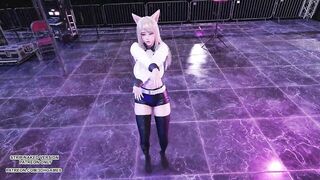 MMD Solar - Spit it out Ahri Evelyn Seraphine Sexy Kpop Dance 4K