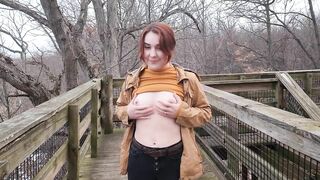 Slutty Girlfriend Swallows My Cum On A Walk