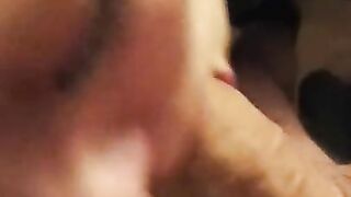 Submissive milf slut smoking and taking big dick down her throat