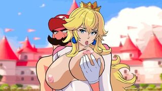 The Super Mario Bros Movie - Princess Peach and Mario Bros Have Sex Until He Cums Inside