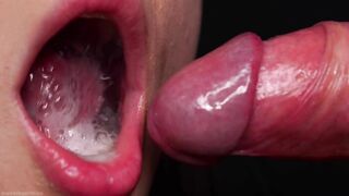 CLOSE UP: Let Me SUCK YOU and Give YOU BEST Gentle BLOWJOB? I Swallow Your CUM!