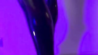 Alison Beth shiny bimbo licking big candy dick