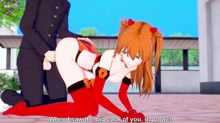 Asuka doggy style : Neon Genesis Evangelion Hentai Parody