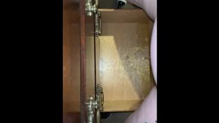 Pissing in a drawer