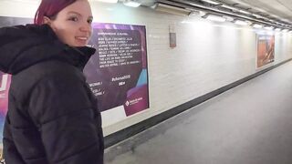 I meet a fan in the subway and he fucks me in a disused room