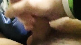 my adorable cute stepsister gives me a blowjob before going to sleep