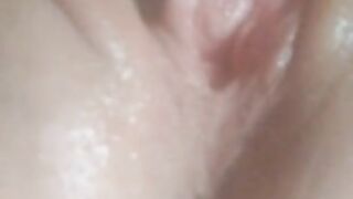 Milf playing with cum after being fucked