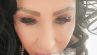 Nicole DuPapillon UK's Longest Labia - Smoking A Big Cock