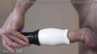 My husband trying the Automatic Rotating Male Masturbator Blow Job Cock Stroker Sex Toys by Sohimi